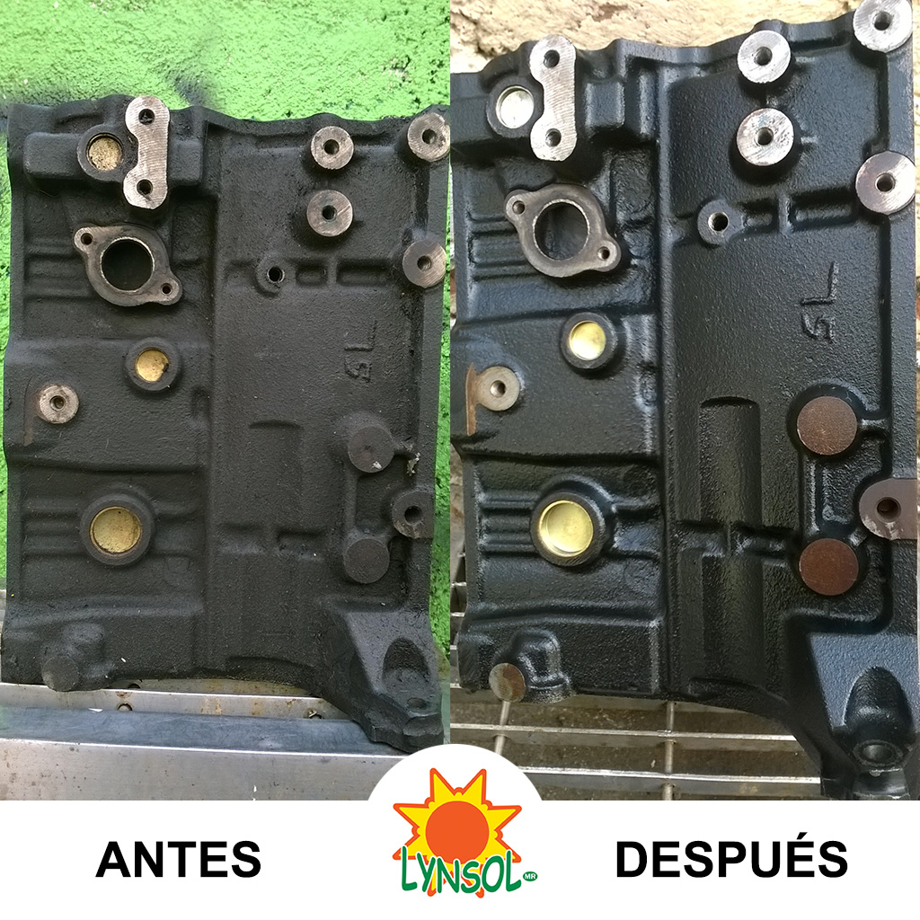 lynsol desengrasante para motor de fierro